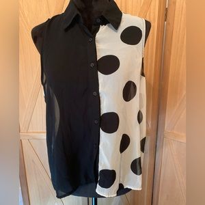 Bundle | Two size Large tops | 1 silk and 1 polyester